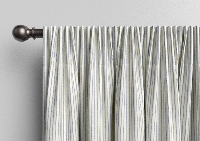 Laura Ashley Candy Stripe, French Navy - Made to Measure Curtains - Image 9